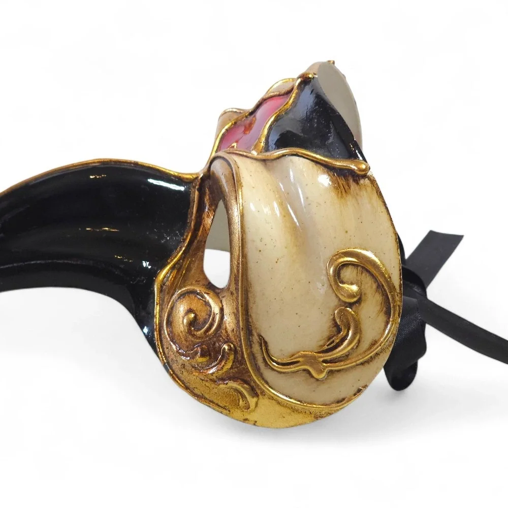 Venetian Plague Doctor Mask Medico Della Peste Hand Paint Italy Maschera Galeone